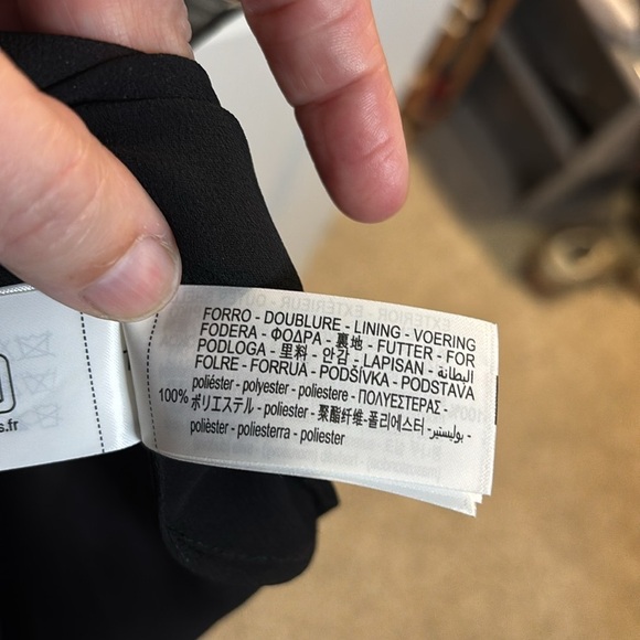 NWT KATE MOSS FOR ZARA black silk floral long dress size small & medium - Picture 14 of 14